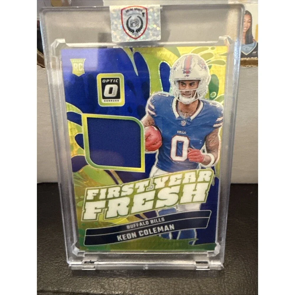 2024 Donruss Optic Keon Coleman First Year Fresh Blue Hyper Patch RC #FYF-KCN💥